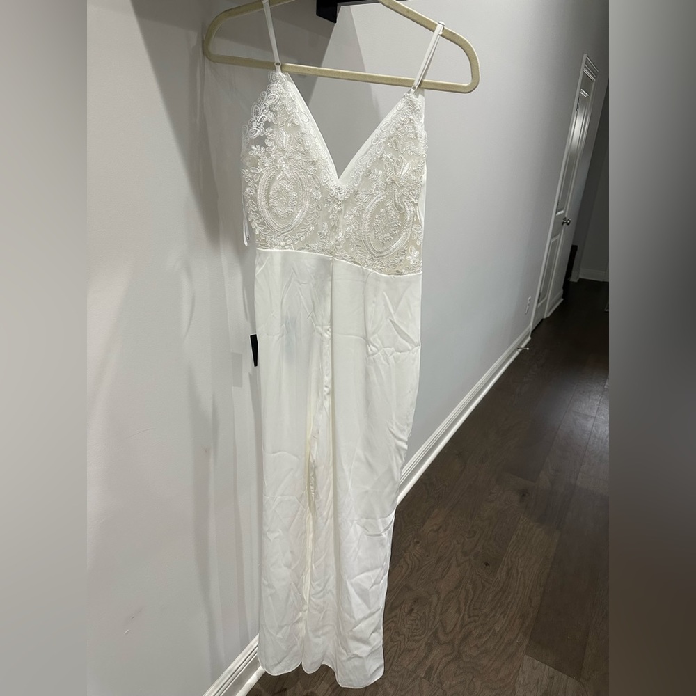 Lulus White Bridal Jumpsuit
